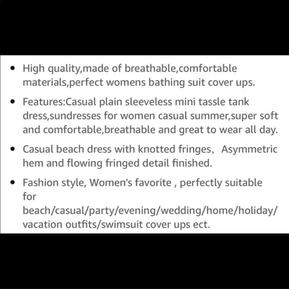 Beach dress coverup with fringe - Picture 9 of 10